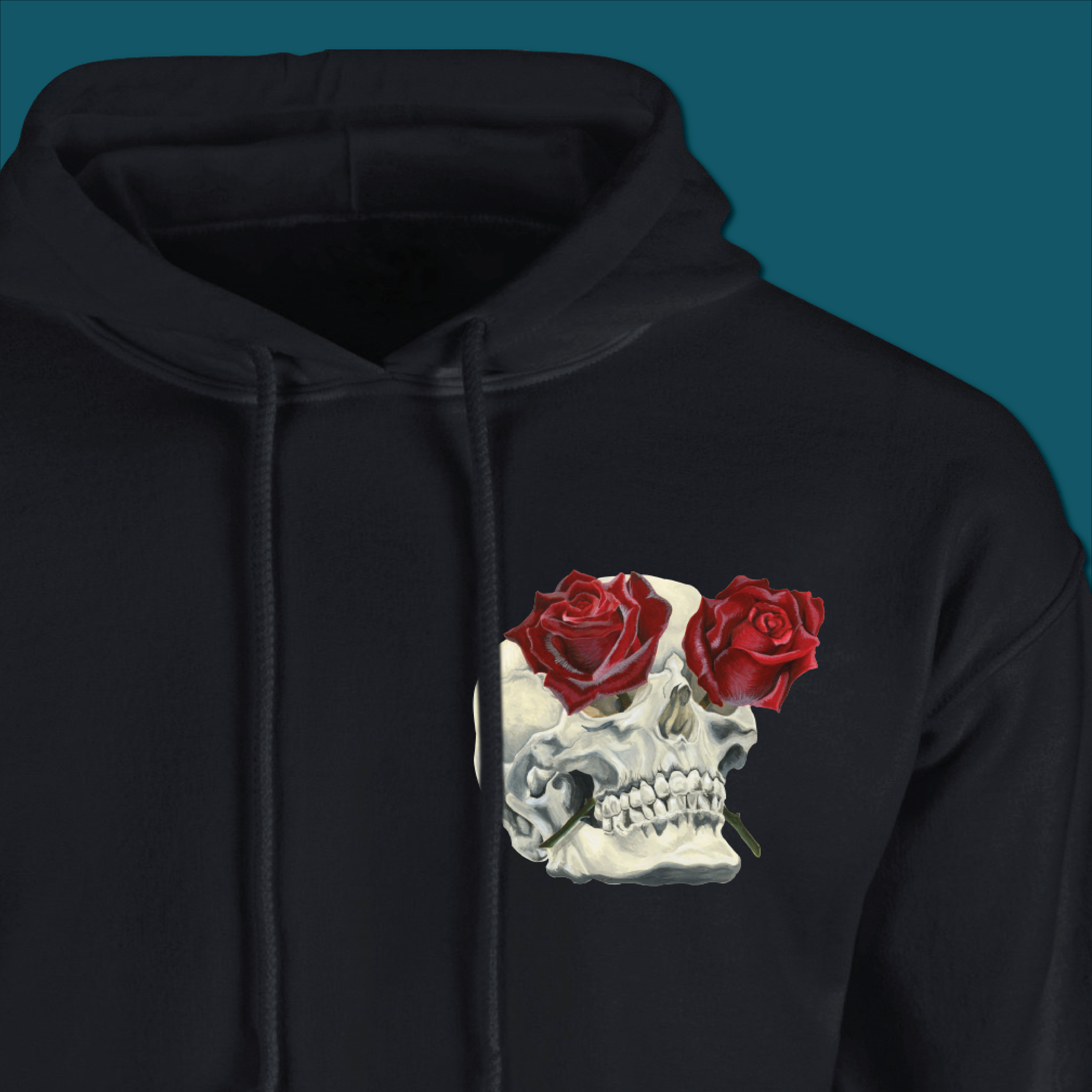 Skull n Roses Hoodie Black Clothing T Shirts Hoodies